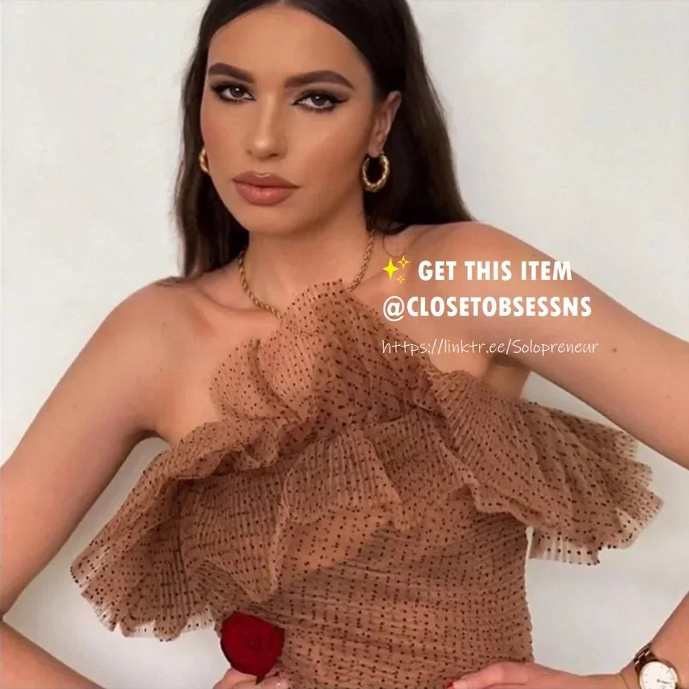 LAST ONE!!! BLOGGER FAVE!!! ZARA Ruffled Crop Top* - Picture 1 of 16